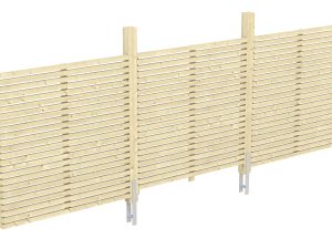 Rückwand Rhombus 550 x 160 cm, Fichte, natur
